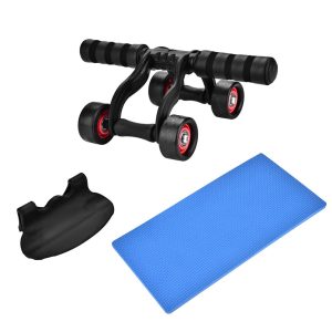 4 Wheel Fitness Ab Roller Workout Exerciser
