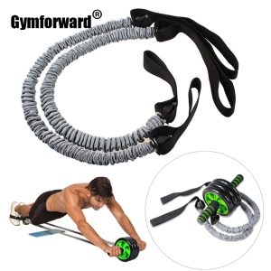 Fitness Abdominal Wheel Roller Crossfit Resistance Band Ropes Equipment